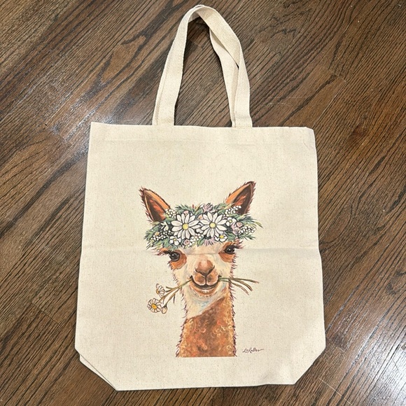Brand new Llamas/Alpaca Tote Bag, Alpaca Flower Crown🦙 canvas bag - Picture 1 of 7